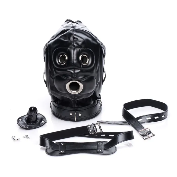 Male Sex Toys Bondage Hood With Penis Gag Xr Brands Master Series