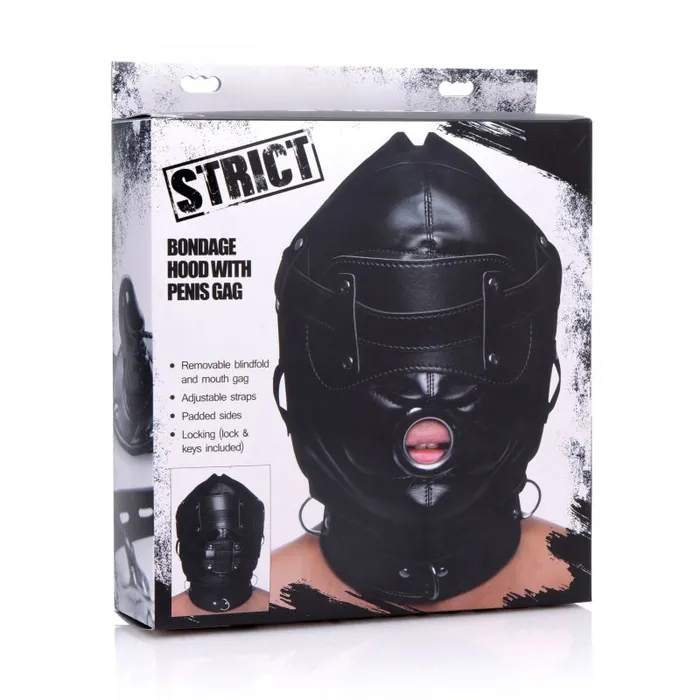 Male Sex Toys | Bondage Hood With Penis Gag - Xr Brands Master Series Male Sex Toys | Bondage Hood With Penis Gag - Xr Brands Master Series