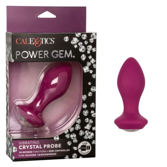 Male Sex Toys CalExotics Power Gem Vibrating Crystal Probe