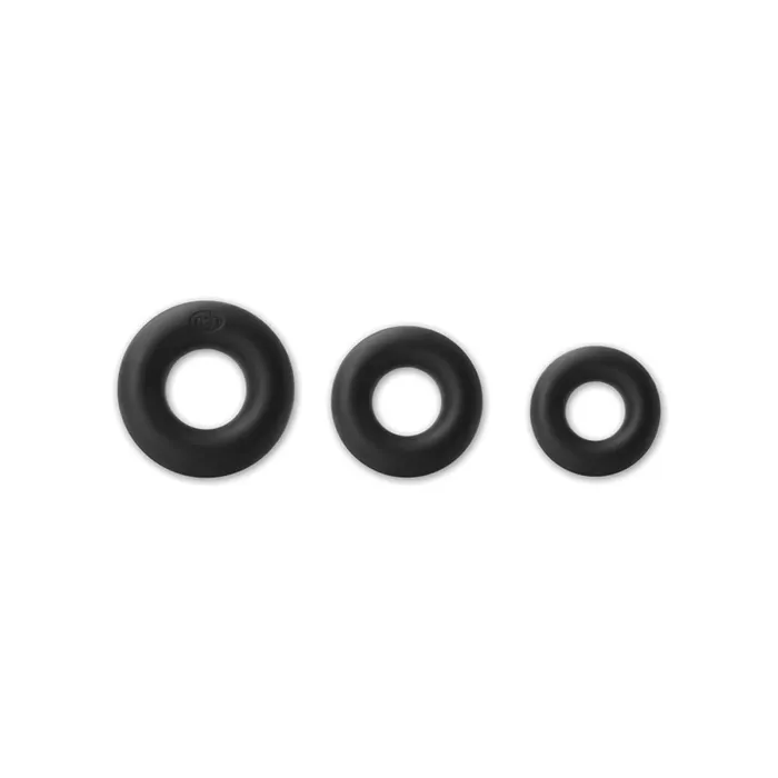 Male Sex Toys nsnovelties Renegade Super Soft Power Rings Black