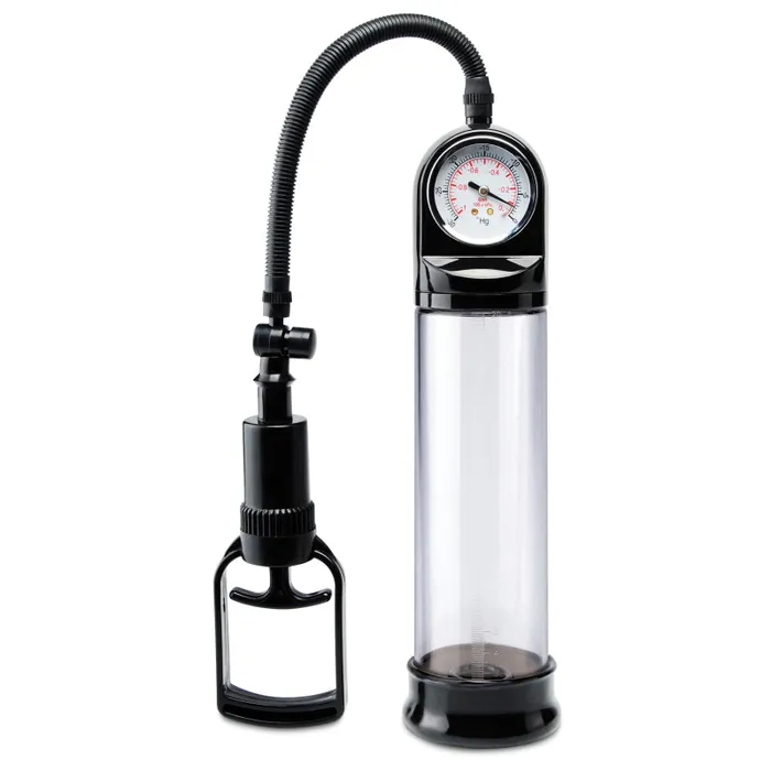 Male Sex Toys Pump Worx AccuMeter Power Pump Black Pipedream