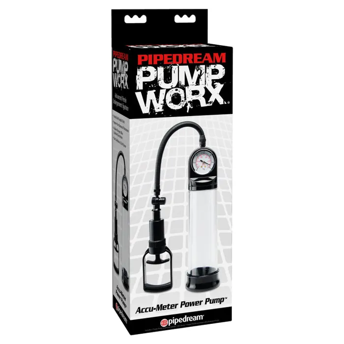 Male Sex Toys | Pump Worx Accu-Meter Power Pump - Black - Pipedream Male Sex Toys | Pump Worx Accu-Meter Power Pump - Black - Pipedream