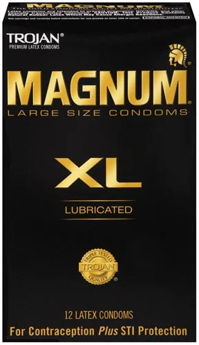 Male Sex Toys Trojan Magnum XL 12 Pack Trojan Condoms