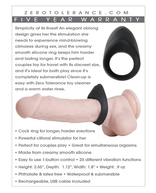 Male Sex Toys | Zero Tolerance Night Rider Cock Ring - Black - Evolved Novelties Male Sex Toys | Zero Tolerance Night Rider Cock Ring - Black - Evolved Novelties