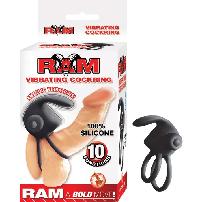 Nasstoys Anal Ram Vibrating Cockring Black