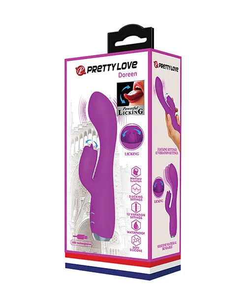 Pretty Love Pretty Love Gloria Licking Rabbit Vibrator Fuchsia Vibrators