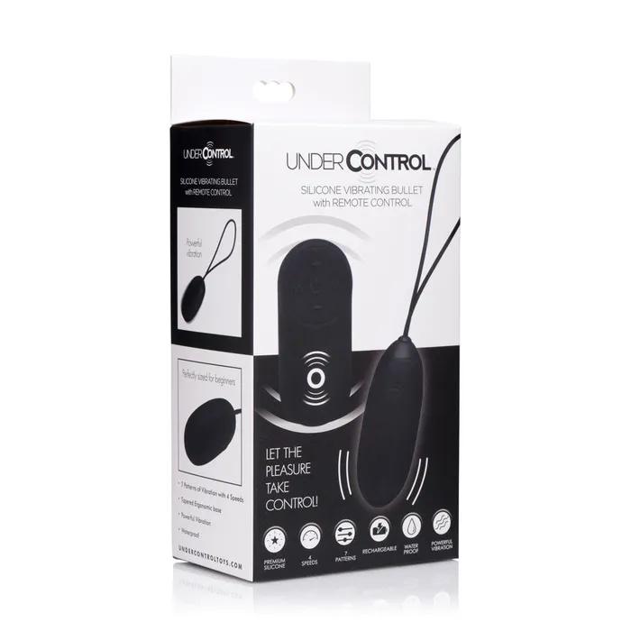 Silicone Vibrating Bullet With Remote Control | XR Brands Female Sex Toys