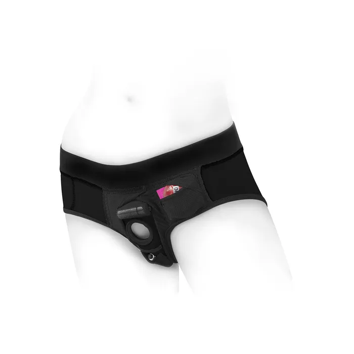SpareParts HardWear SpareParts Tomboi Harness Black/Black Nylon - Medium | Anal