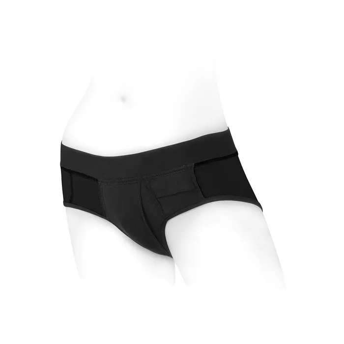 SpareParts HardWear SpareParts Tomboi Harness Black/Black Nylon - Medium | Anal