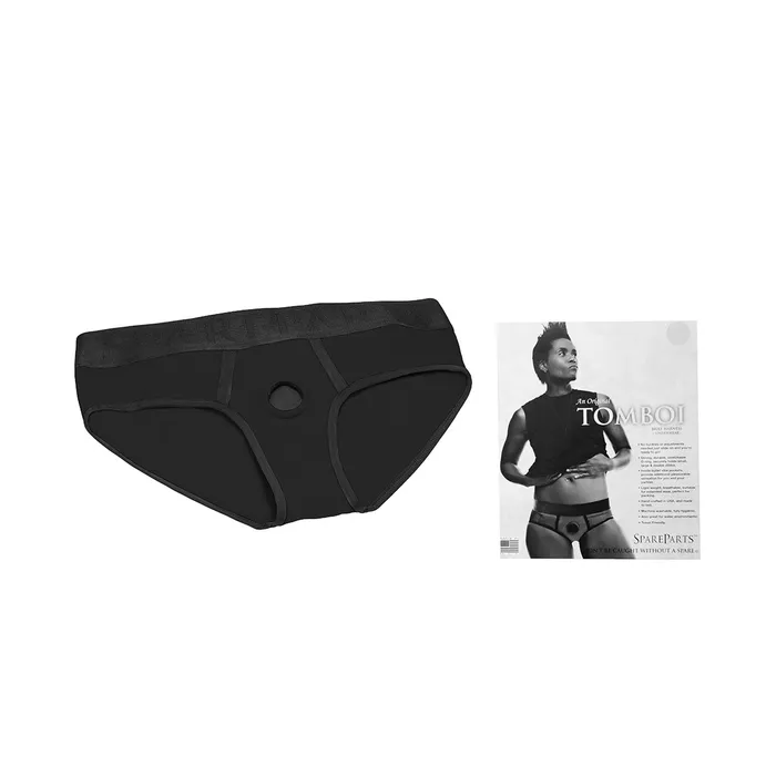 SpareParts HardWear SpareParts Tomboi Harness Black/Black Nylon - Medium | Anal