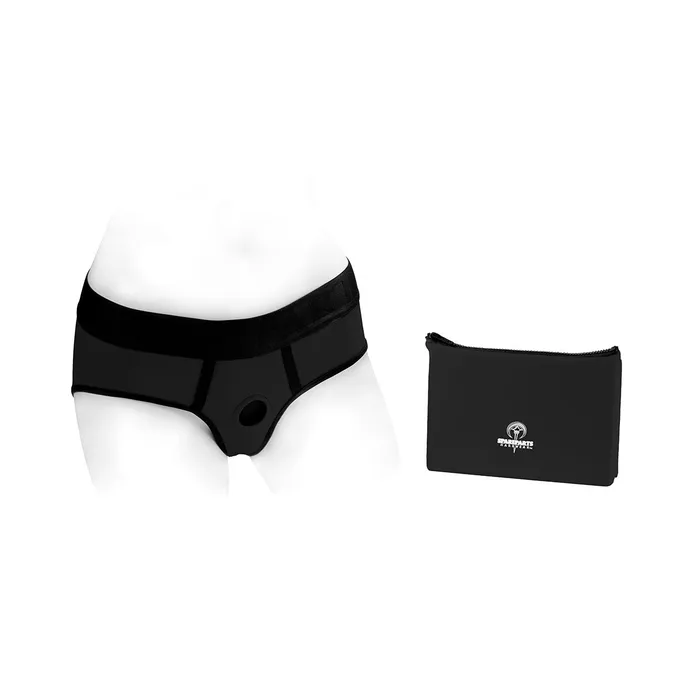SpareParts HardWear SpareParts Tomboi Harness Black/Black Nylon - Medium | Anal