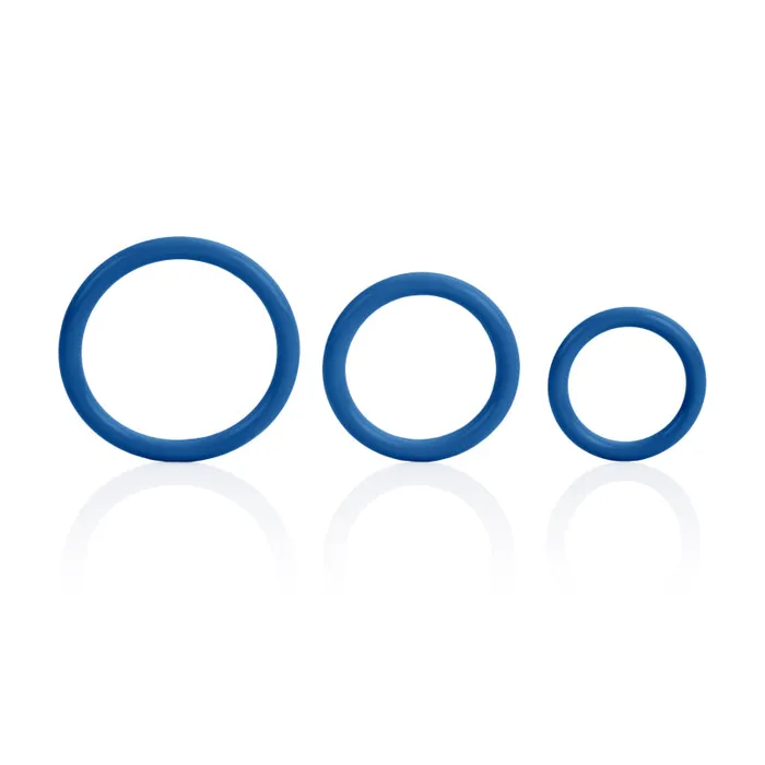 Tri-Rings - Blue | CalExotics Vibrators Tri-Rings - Blue | CalExotics Vibrators