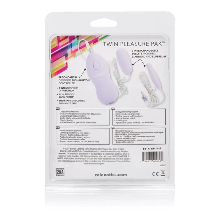 Twin Pleasure Pak - Purple | CalExotics Vibrators Twin Pleasure Pak - Purple | CalExotics Vibrators