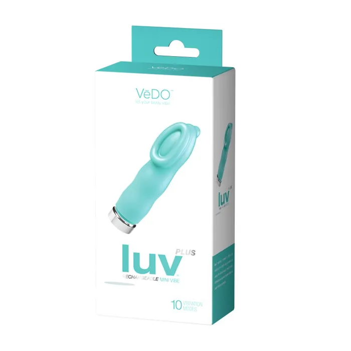VeDO Vibrators Luv Plus Rechargeable Mini Vibe Tease Me Turquoise