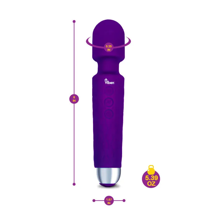 Viben Vibrators | Tempest - Intense Wand Massager - Violet Viben Vibrators | Tempest - Intense Wand Massager - Violet