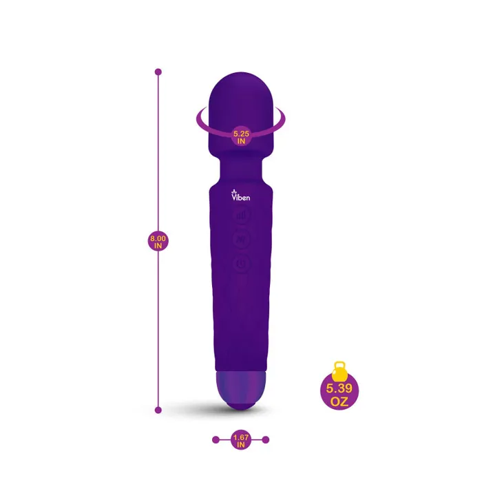 Viben Vibrators | Tempest - Intense Wand Massager - Violet Viben Vibrators | Tempest - Intense Wand Massager - Violet