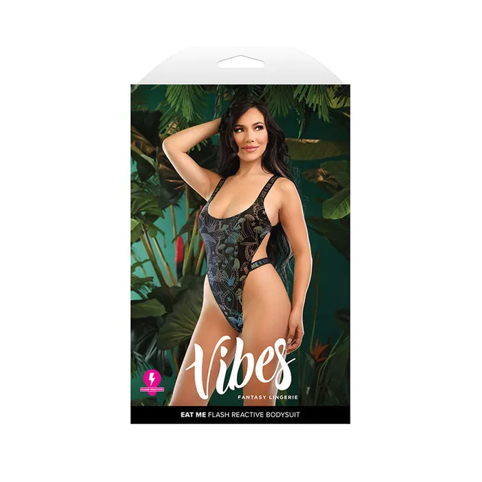VIBES EAT ME Flash Reactive Bodysuit - M/L-(af987-ml-b) | Fantasy Lingerie Vibrators VIBES EAT ME Flash Reactive Bodysuit - M/L-(af987-ml-b) | Fantasy Lingerie Vibrators