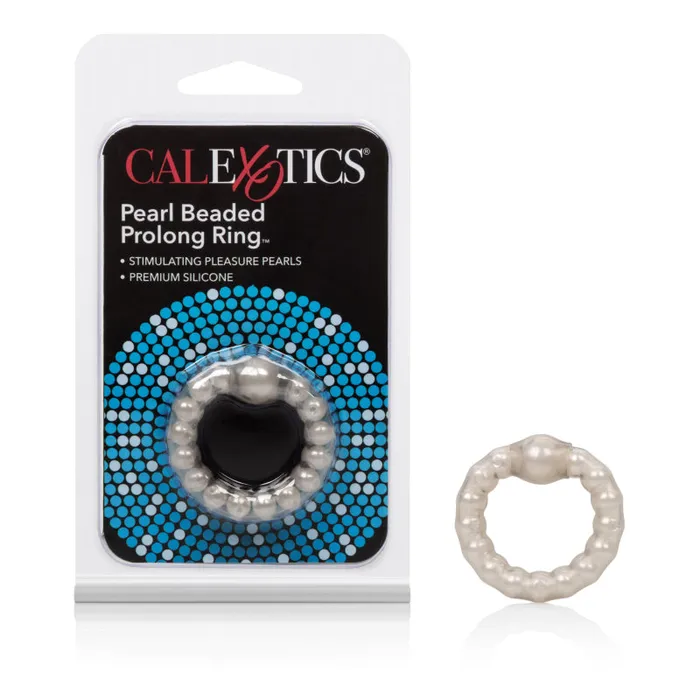 Vibrators CalExotics Pearl Beade Prolong Rings Smoke
