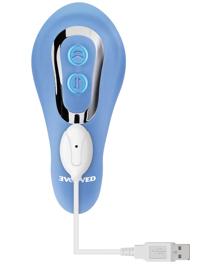 Vibrators | Evolved Novelties Tap and Thrust - Blue