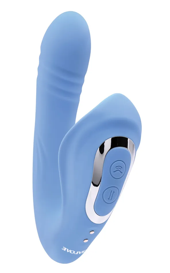 Vibrators | Evolved Novelties Tap and Thrust - Blue