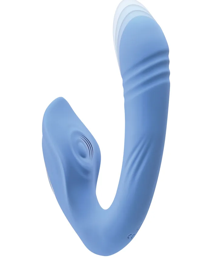 Vibrators | Evolved Novelties Tap and Thrust - Blue