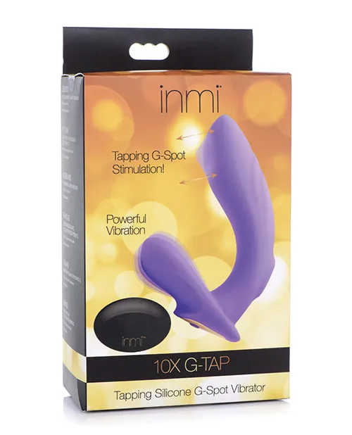 Vibrators Inmi 10x Gtap Tapping Silicone G Spot Vibrator Purple Xr LLC