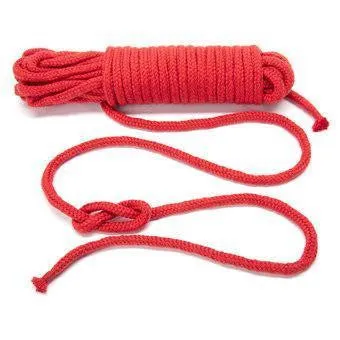 Vibrators ItspleaZure ItspleaZure Soft Cotton Red Shibari Rope 65 Feet
