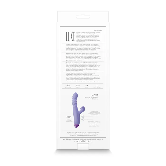 Vibrators | NS Novelties Luxe Nova - Purple - Clitoral Stimulator - (nsn-0209-35)
