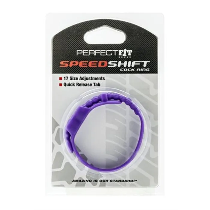 Vibrators Perfect Fit Speed Shift Erection Ring Purple