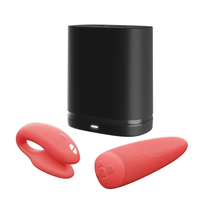 Vibrators | We-Vibe Chorus Dual Stimulator for Couples - Crave Coral - We-Vibe