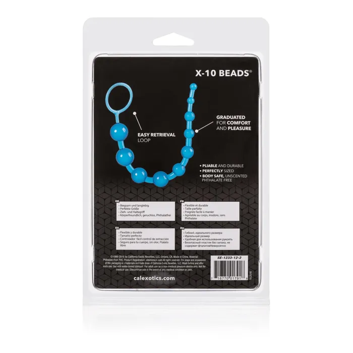 Vibrators | X-10 Beads - Blue - CalExotics