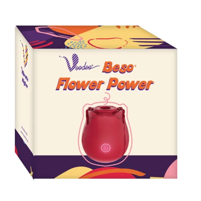 Voodoo Beso Flower Power - Red | Voodoo Toys Vibrators Voodoo Beso Flower Power - Red | Voodoo Toys Vibrators