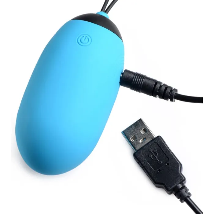 XR Brands Bang Vibrators Bang XL Silicone Vibrating Egg Blue
