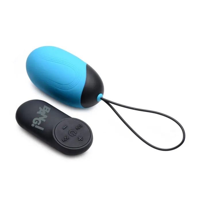 XR Brands Bang Vibrators | Bang XL Silicone Vibrating Egg - Blue XR Brands Bang Vibrators | Bang XL Silicone Vibrating Egg - Blue