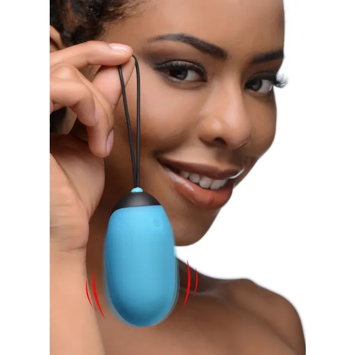 XR Brands Bang Vibrators | Bang XL Silicone Vibrating Egg - Blue XR Brands Bang Vibrators | Bang XL Silicone Vibrating Egg - Blue