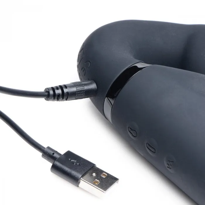 XR Brands Female Sex Toys | Strap U 10x Swirl Ergo-fit Strapless Strap-on Black