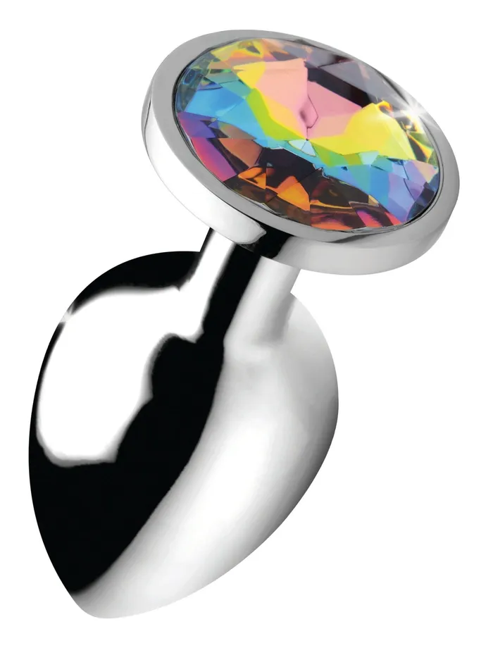 XR Brands Male Sex Toys | Booty Sparks Rainbow Prism Gem Anal Plug