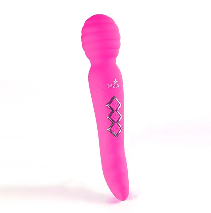 Zoe Rechargeable Dual Vibrating Wand Hot Pink Maia Toys Vibrators