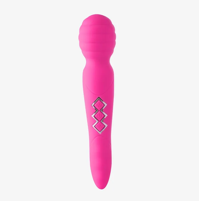 Zoe Rechargeable Dual Vibrating Wand Hot Pink | Maia Toys Vibrators