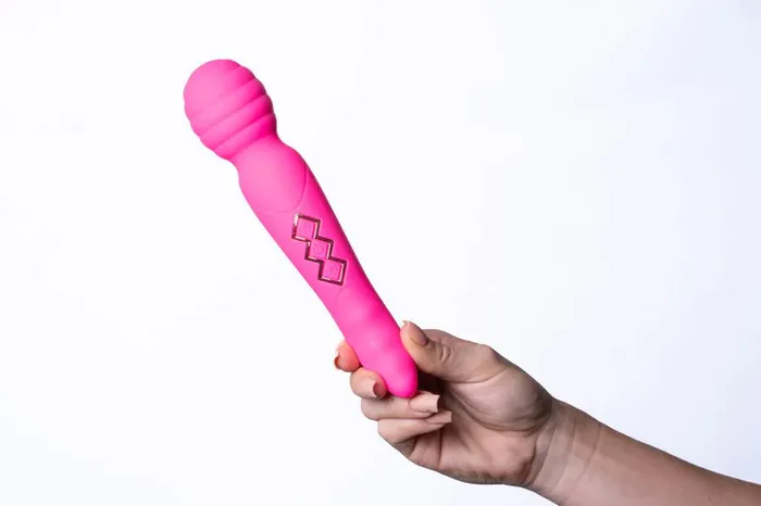 Zoe Rechargeable Dual Vibrating Wand Hot Pink | Maia Toys Vibrators