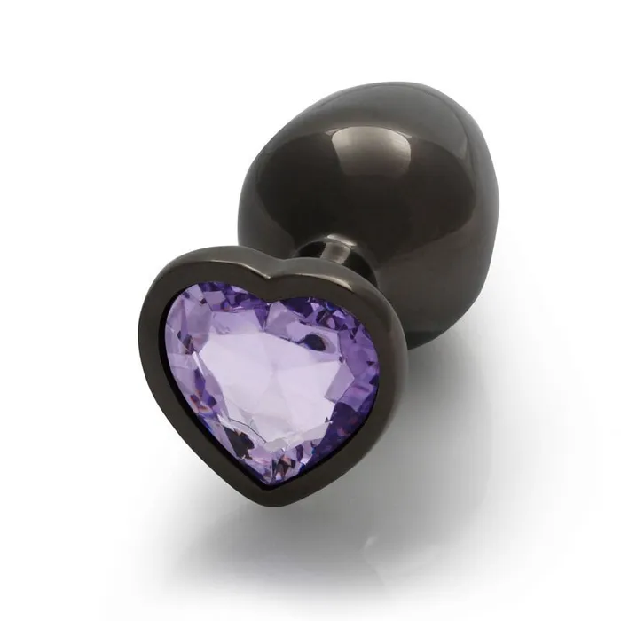 Anal Shots Toys OUCH Heart Gem Gunmetal Butt Plug Medium Anal Shots Toys OUCH Heart Gem Gunmetal Butt Plug Medium