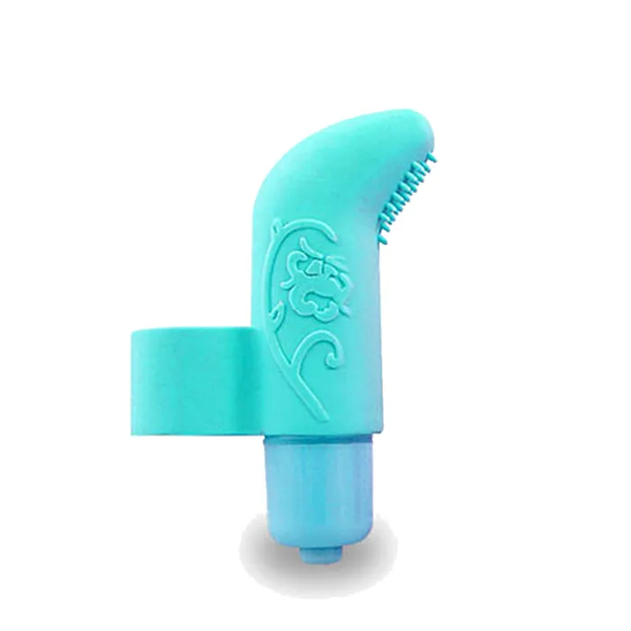 Blush Novelties Blush Silicone Finger Vibe 7X Waterproof Blue Vibrators