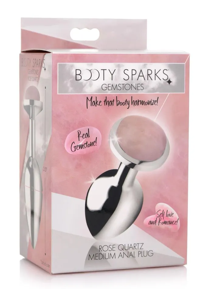 Booty Sparks Male Sex Toys Booty Sparks Gemstones Rose Quartz Anal Plug