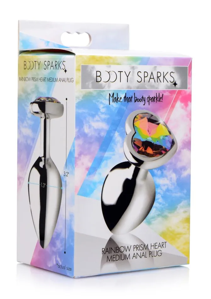 Booty Sparks Rainbow Prism Heart Anal Plug Booty Sparks Anal