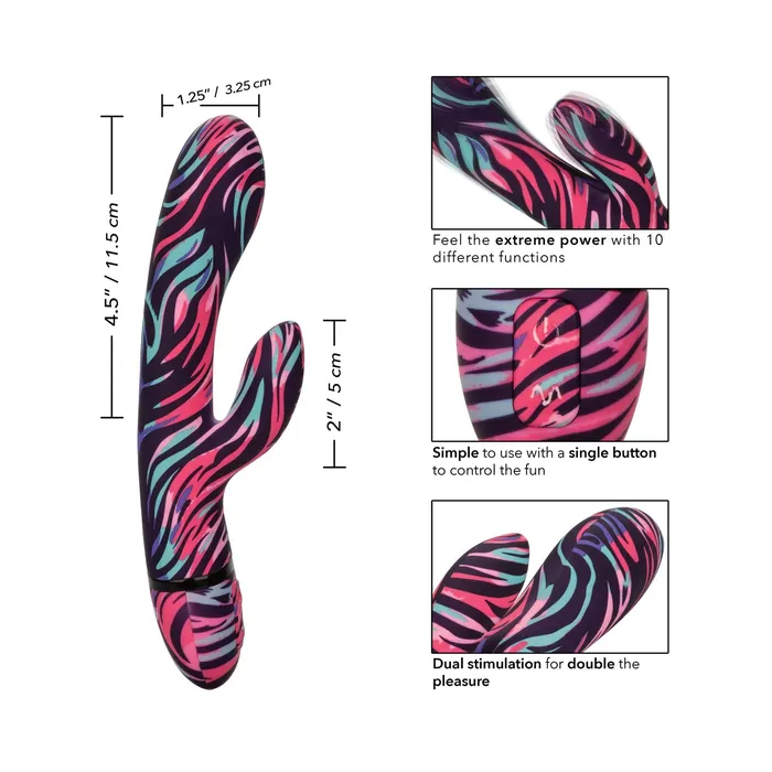CalExotics Vibrators Naughty Bits Menage a Moi Dual Wand