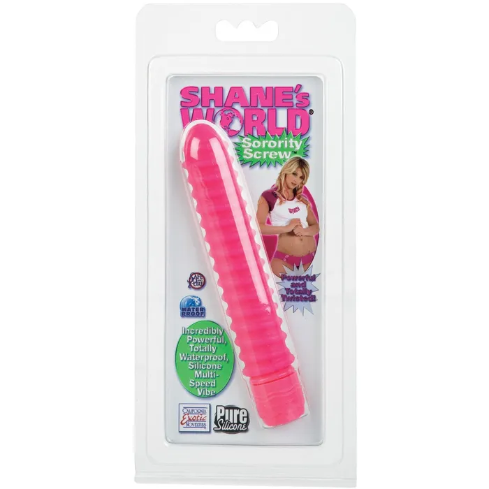 CalExotics Vibrators Shanes World Sorority Screw Vibe Pink