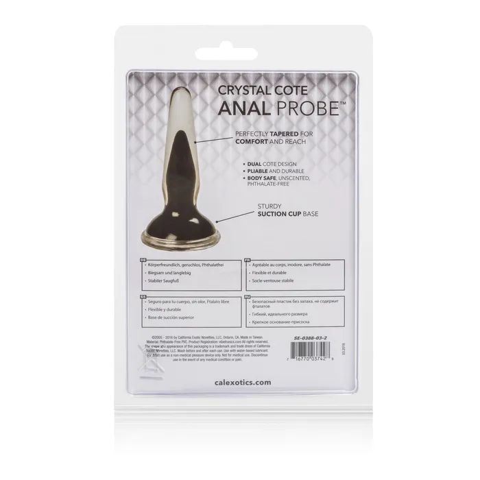 California Exotic Anal Crystal Cote Probe Black