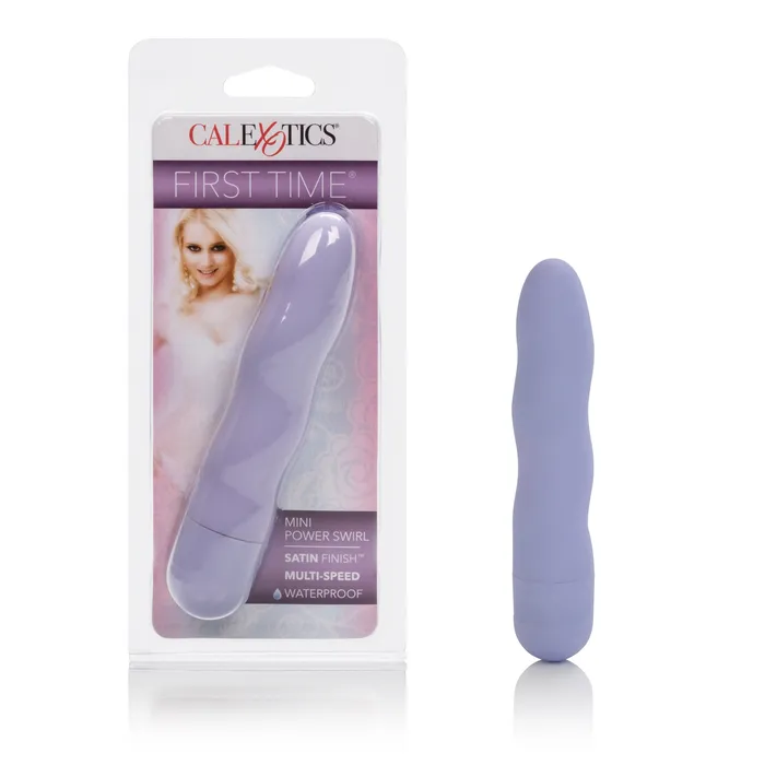 California Exotic First Time Mini Power Swirl Purple Vibrators