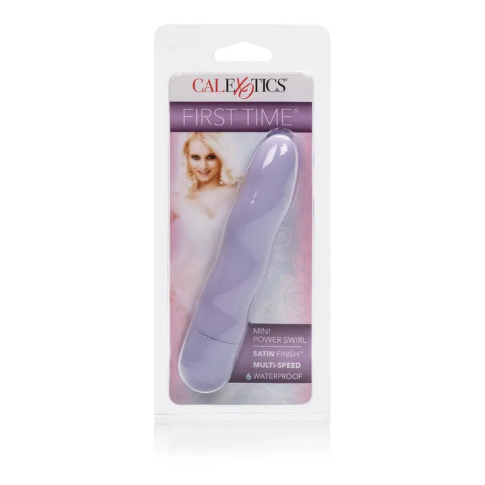 California Exotic First Time Mini Power Swirl Purple Vibrators