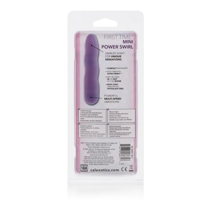 California Exotic First Time Mini Power Swirl Purple Vibrators